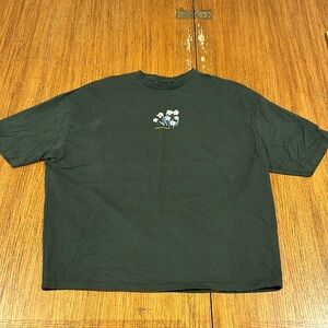 ASOS Men’s Dark Green Unforgettable Flower Short Sleevee